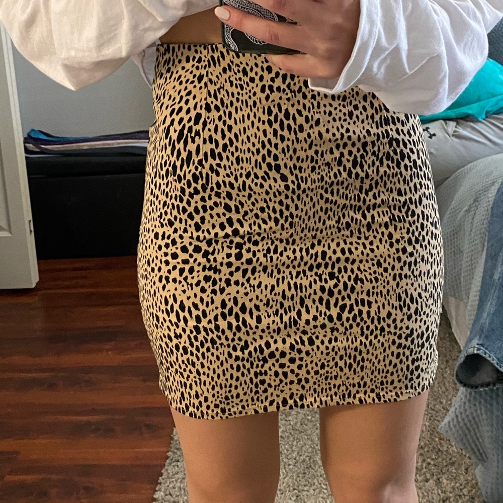 Brandy Melville Leopard Skirt